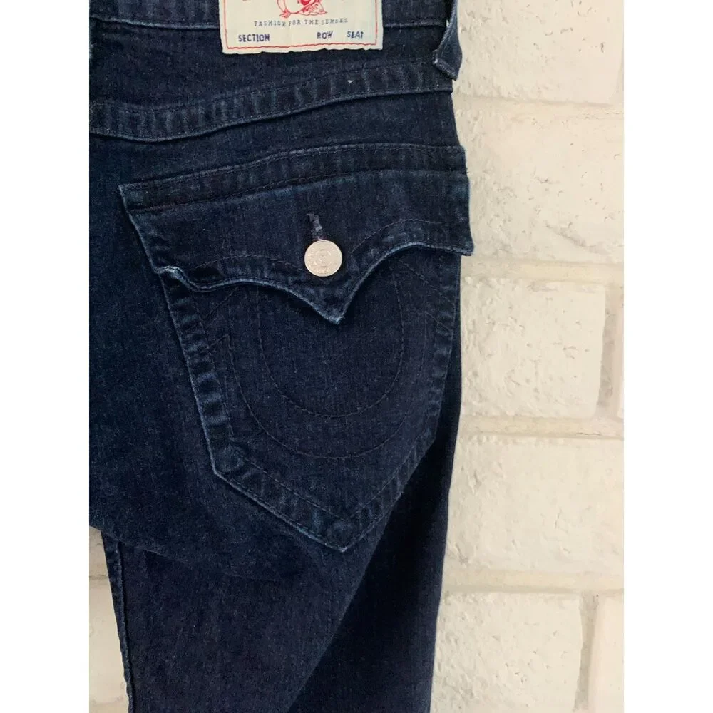 True Religion Rocco Flap Skinny Jean 30 x 34 measured 31x33